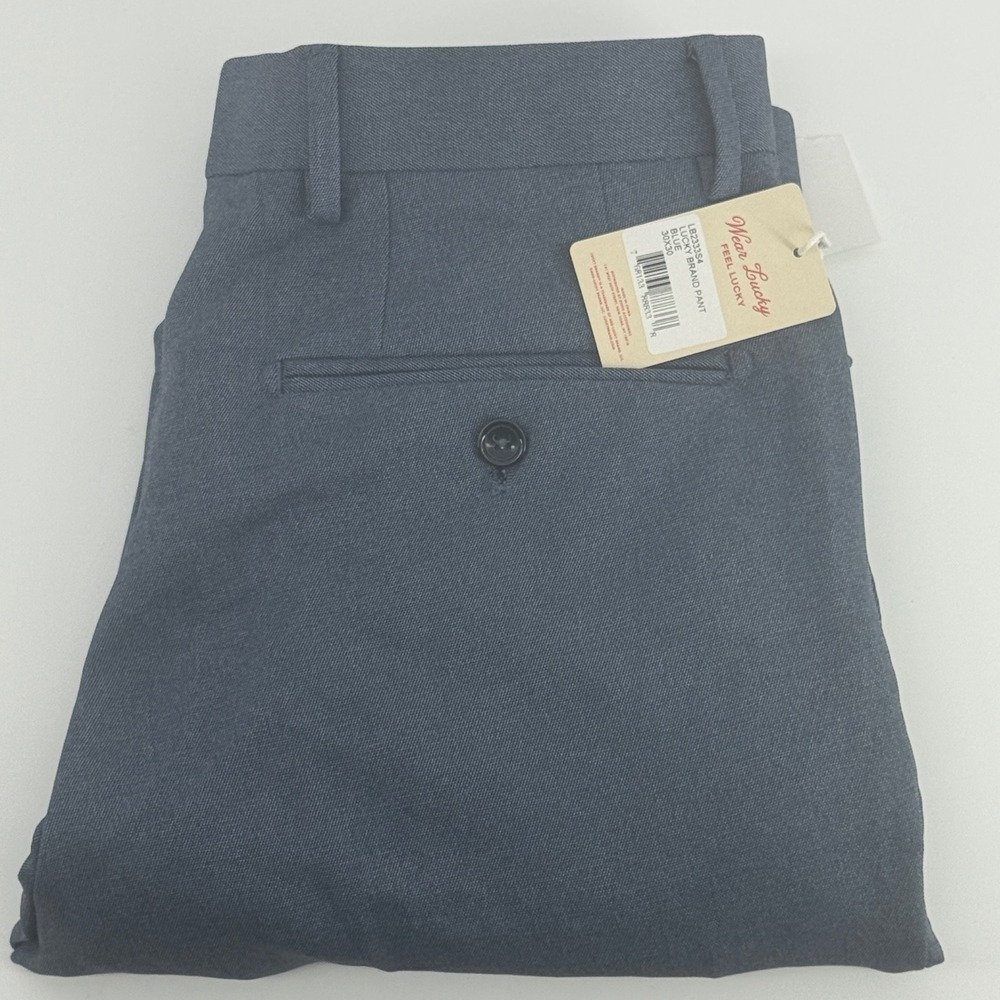 Lucky Brand Mens Modern Fit Blue Dress Pants Trousers 30x30 NWT LB2333S4